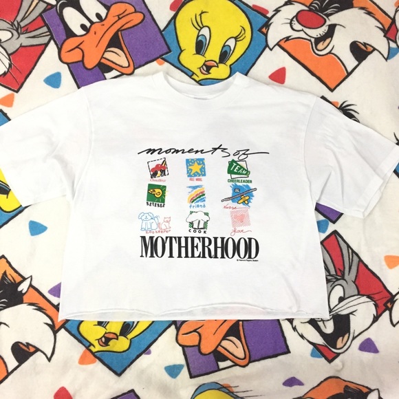 Vintage Tops - Vintage 80’s Motherhood crop shirt